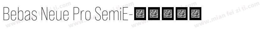 Bebas Neue Pro SemiE字体转换